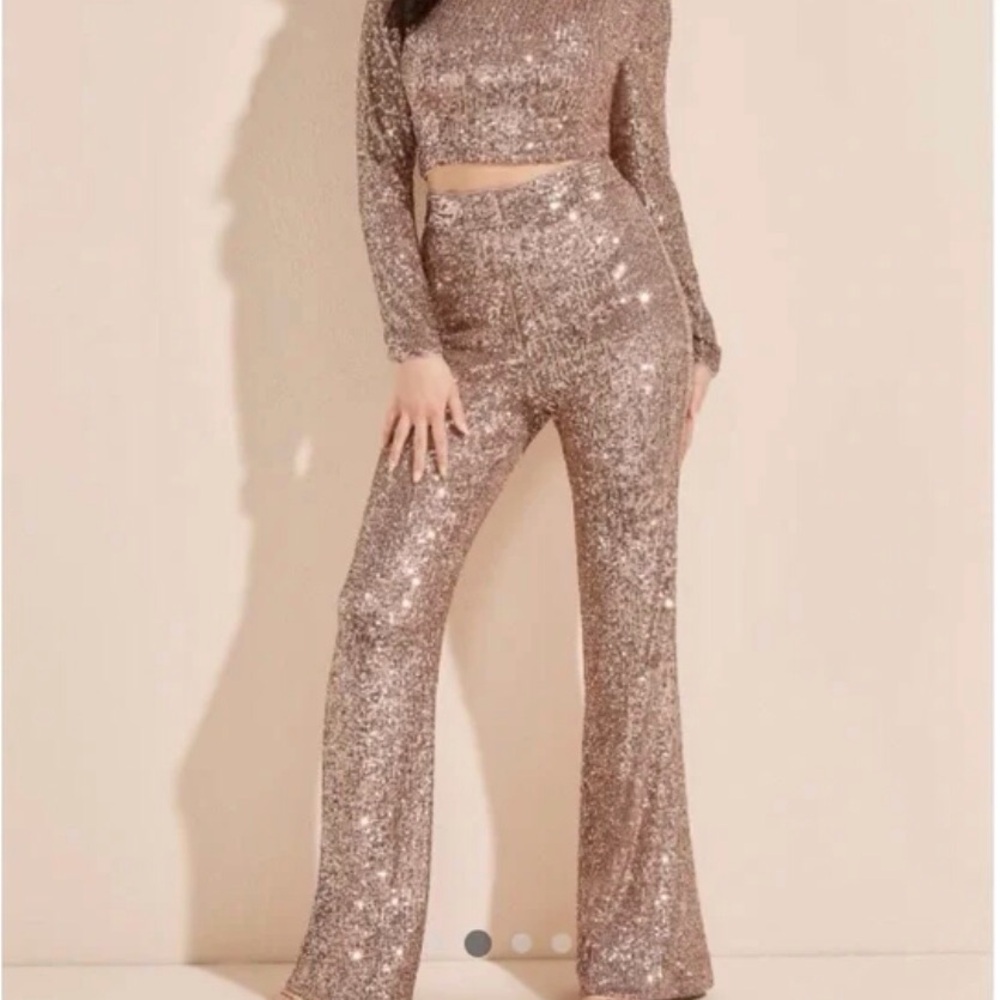 Guess Marciano Moonlight sequin pants NWT
